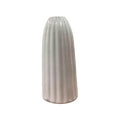 VIBHSA Modern Ribbed Ceramic Flower Vase