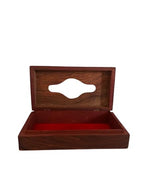 VIBHSA Wooden Tissue Box Holder Cover with Velvet Interior 8x5 inch Tissue Holder for Dinning Table Tissue Box Holder Tissue Paper Holder for Facial Napkins Tissue Box for Car(Carving Brass)