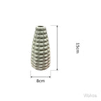 VIBHSA Textured Ceramic Vase for Home Decor