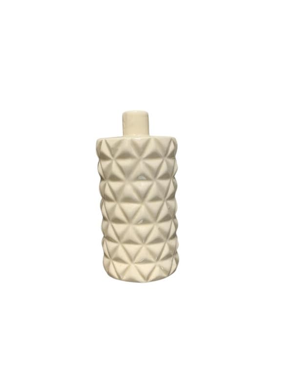VIBHSA Round Glossy Ceramic Vases for Home Decoration