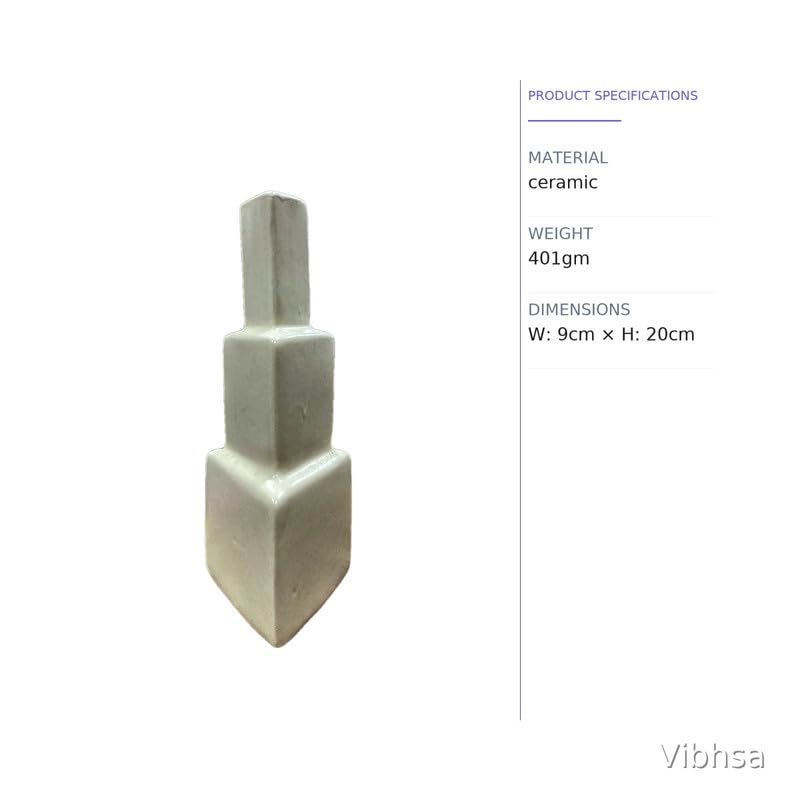 VIBHSA Modern Geometric Ceramic Vase