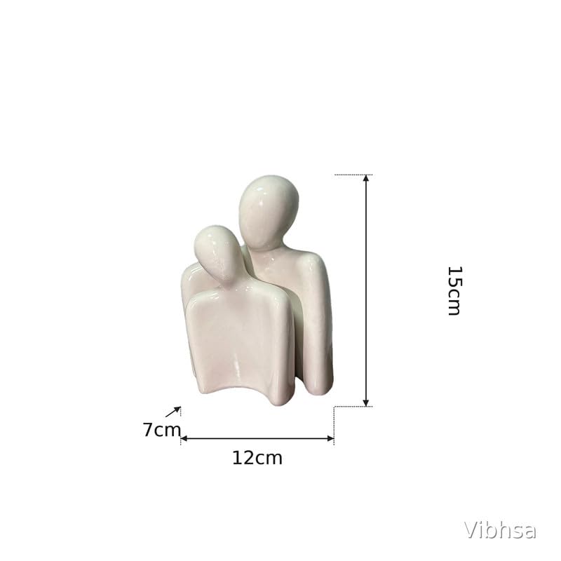 VIBHSA Modern Abstract Couple Showpiece for Home Decor