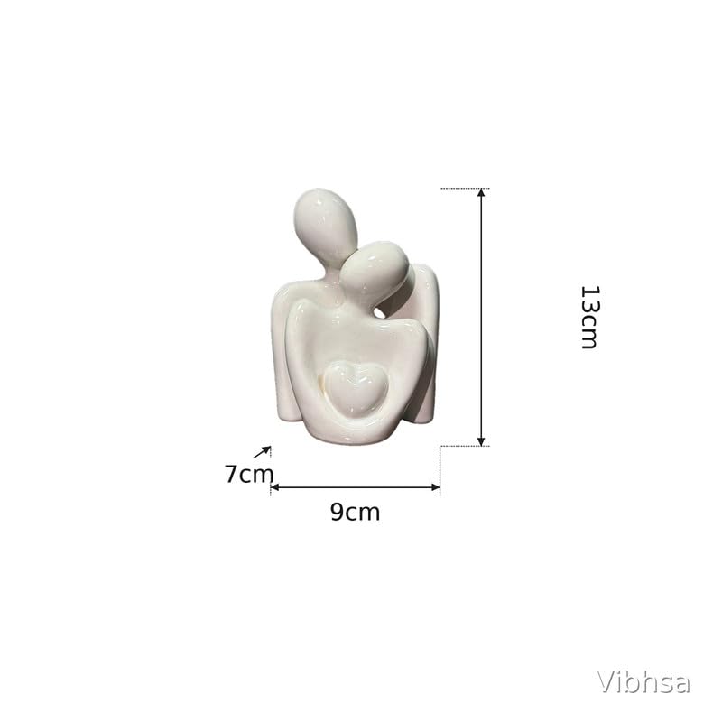 VIBHSA Modern Abstract Couple Showpiece for Home Decor