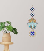 VIBHSA Lord Ganesha Evil Eye Hanging for Home Entrance