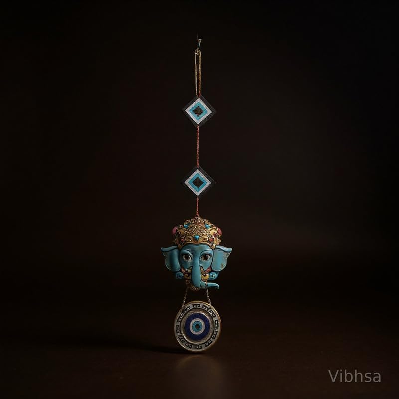 VIBHSA Lord Ganesha Evil Eye Hanging for Home Entrance