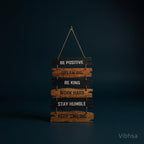 VIBHSA Inspirational Wooden Hanging Wall Décor Plaque
