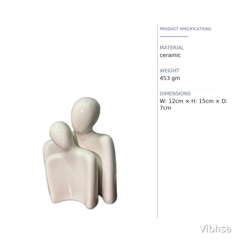 VIBHSA Modern Abstract Couple Showpiece for Home Decor