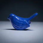 VIBHSA Handcrafted Bluebird of Happiness Home Decor Accents Collectible Bird Figurines Symbols of Health & Happiness (Blue)