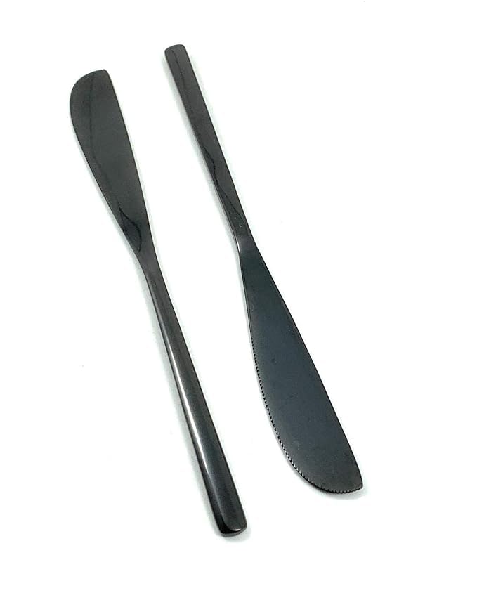 VIBHSA Black PVD Dinner Knife