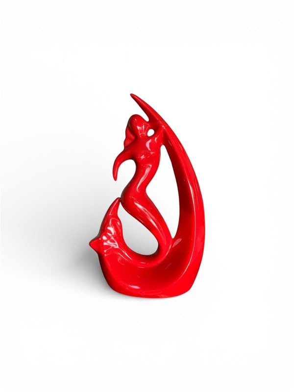 VIBHSA Modern Abstract Romantic Couple Sculpture Elegant Love Showpiece for Home Decor
