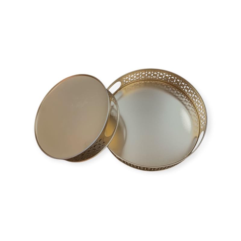VIBHSA Decorative Serving Tray for Tea Coffee & Snacks