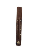VIBHSA Traditional Wooden Incense Holder Burning Joss Insence Box - Crescent Moon, as described