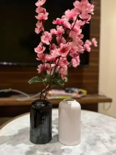 VIBHSA Ceramic Vase for Home Living Room Décor Ceramic Vase Home Decor Item for Garden Plants Flower