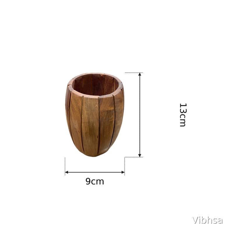 VIBHSA Handmade Wooden Pen Stand