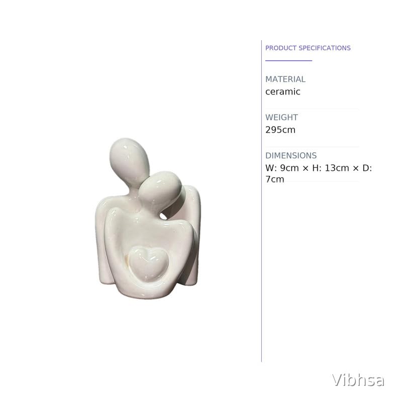 VIBHSA Modern Abstract Couple Showpiece for Home Decor