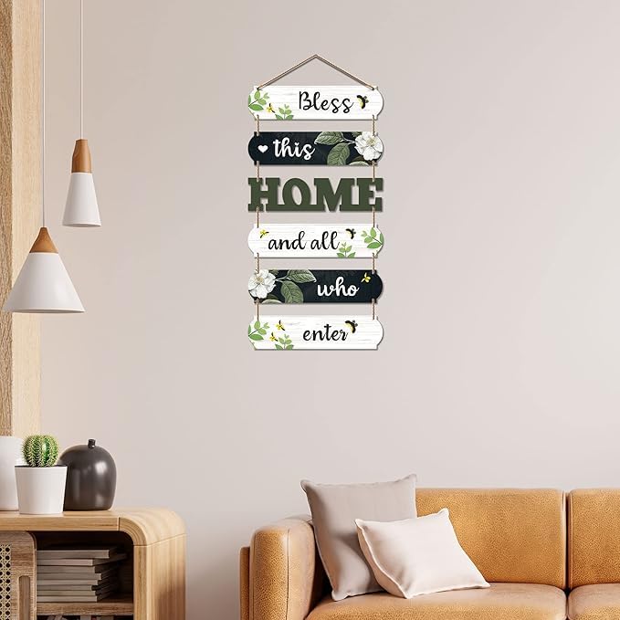 VIBHSA Home Decorative Wall Art MDF Wooden Wall Hanger for Living room – WH_6603N
