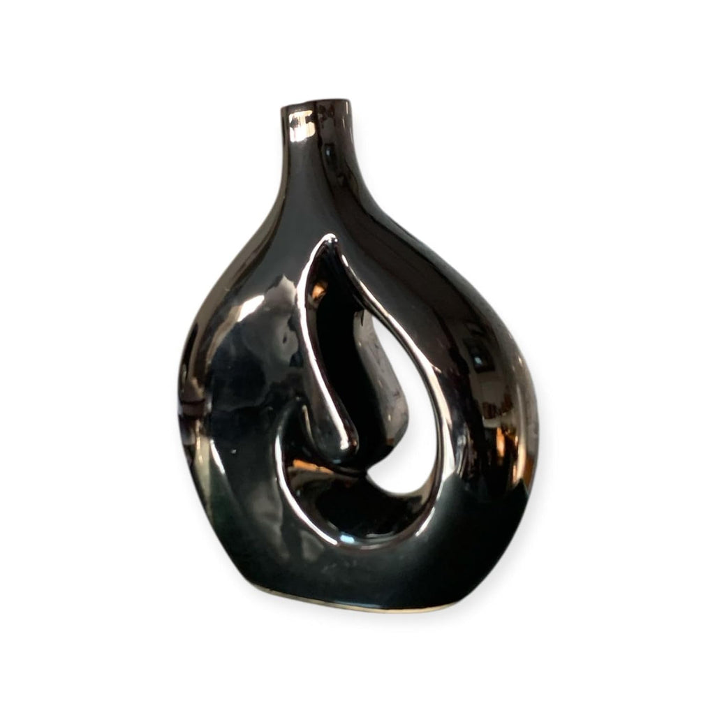 VIBHSA Cloud Hole Shape Ceramic Vase – Table Décor