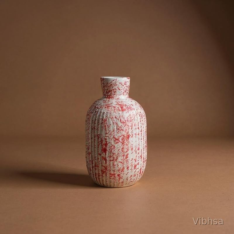 VIBHSA Handmade Ceramic Flower Vase for Home Decoration