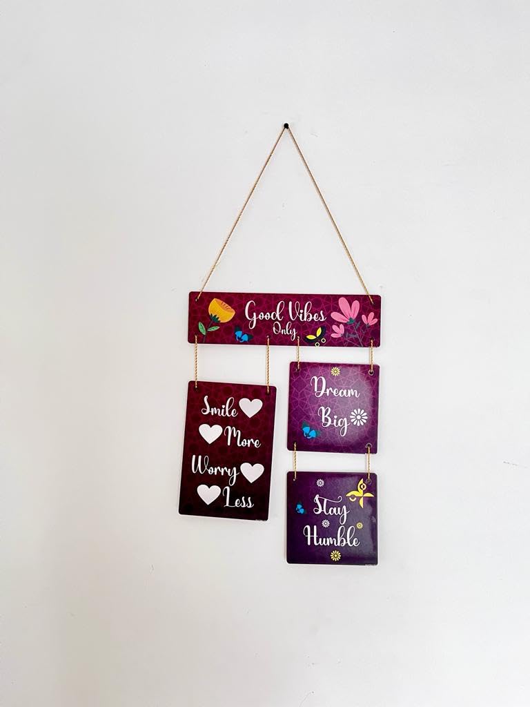 VIBHSA Decorative Wall Art Wooden Hanger for Living Room