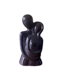 VIBHSA Modern Black Couple Ceramic Showpiece for Home Decor