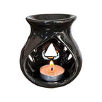 VIBHSA Ceramic Clay Candle Operated Aroma Burner & Essential Oil Diffuser with 1 Tea Light Candle