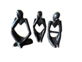 VIBHSA Premium Home Decor showpiece- Set of Three Modern Art Thinker showpiece for Living Room