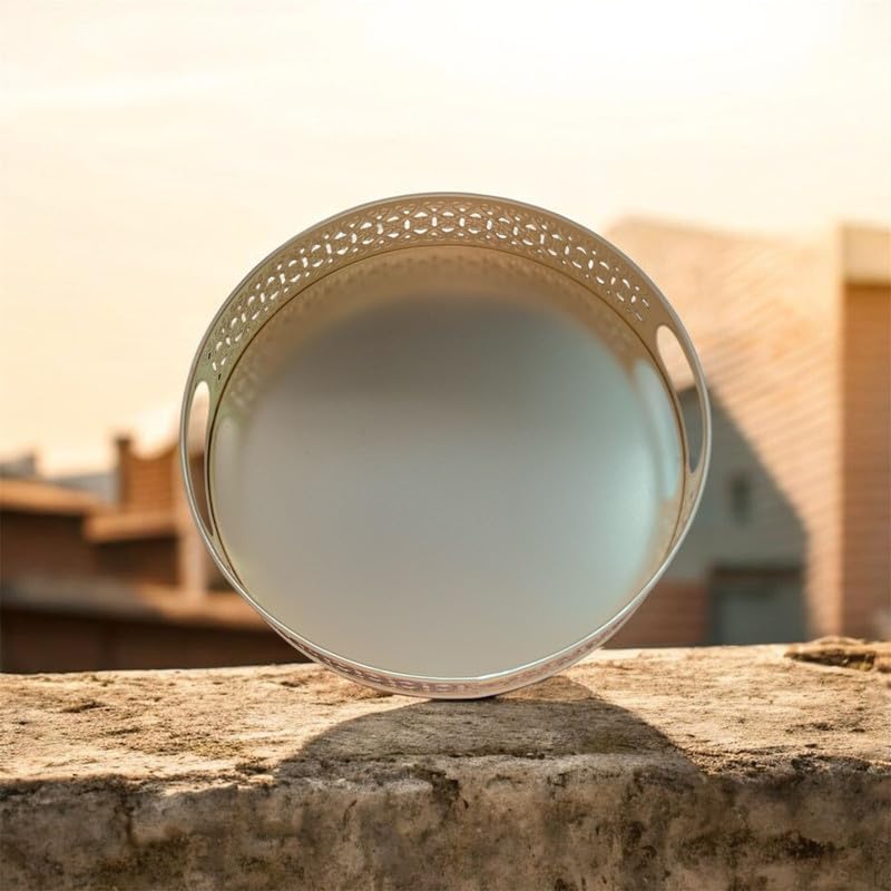 VIBHSA Decorative Serving Tray for Tea Coffee & Snacks