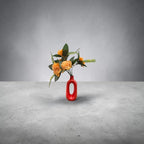 VIBHSA Beautiful Ceramic Decorative Vases with Unique Quality for Home Decor, Center Table – Red