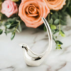 Bird Figurines for Home Decor,Living Room, Bedroom, Office Desk, Cabinets (Silver Finish)