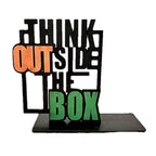 VIBHSA Think Outside the Box Metal Decorative Showpiece, Multicolour