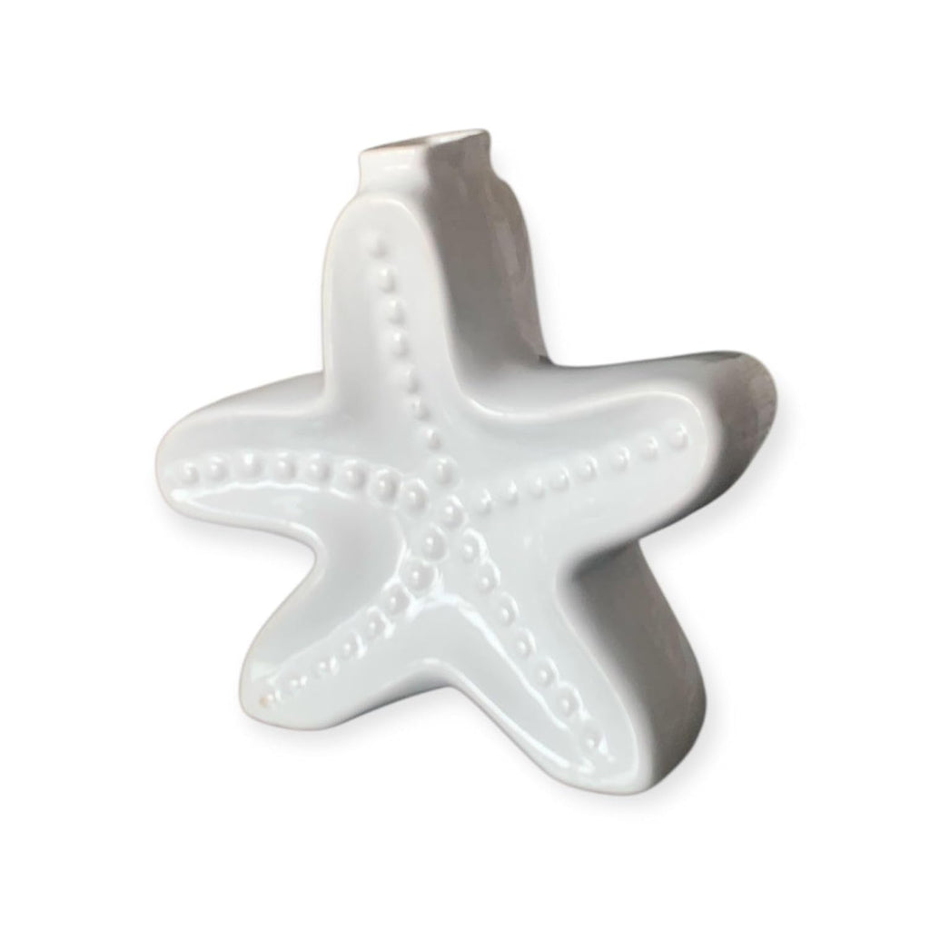 VIBHSA Star Fish Shape Vase, Ceramic Plant Pot, Diamond Shaped Planter
