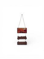 VIBHSA Wooden Jai Shree Ram with Ram mandir Wall hanging
