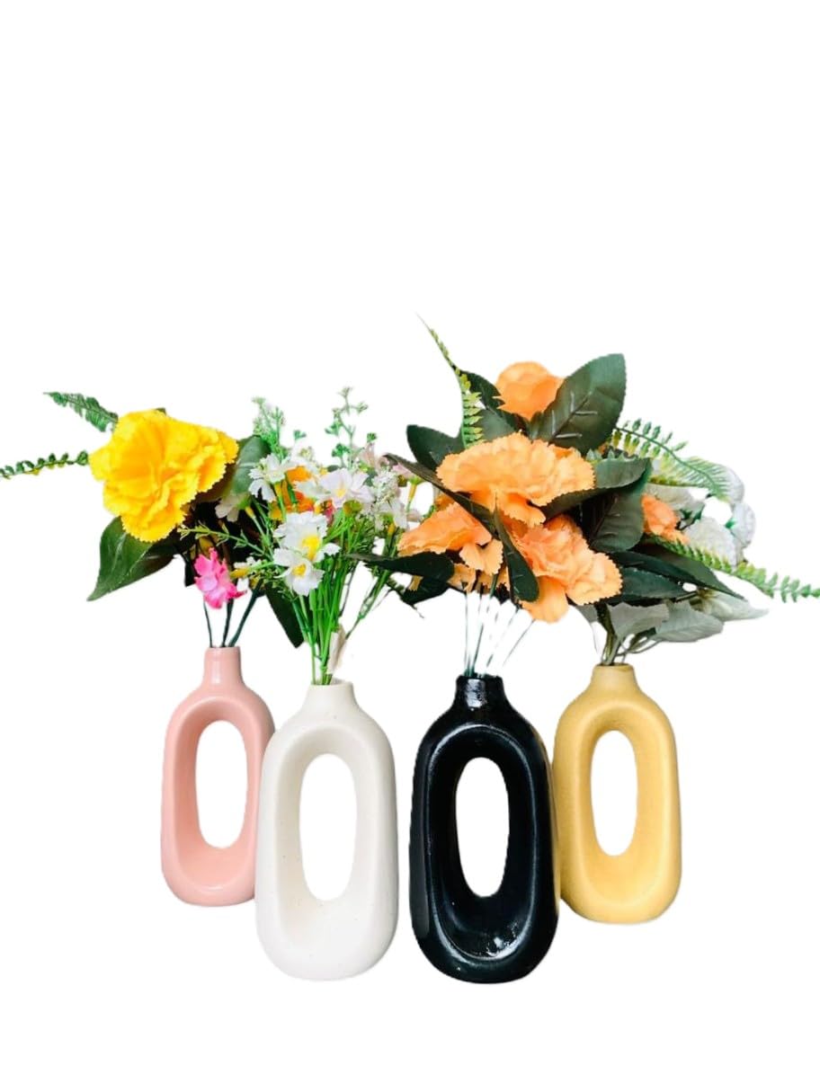 VIBHSA Beautiful Ceramic Decorative Vases with Unique Quality for Home Decor, Center Table