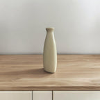 VIBHSA Triangular Shape Botle Ceramic Vase, Flower Vase, Pampas Grass Vase