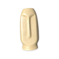 VIBHSA Modern Decorative Face Ceramic Vase for Home Décor, White Ceramic Flower Vase