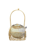 VIBHSA Metal Oval Basket | 1 Jar for Gift