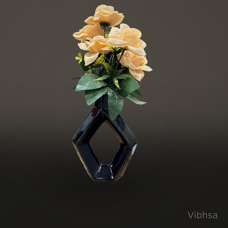 VIBHSA Geometric Ceramic Flower Vase