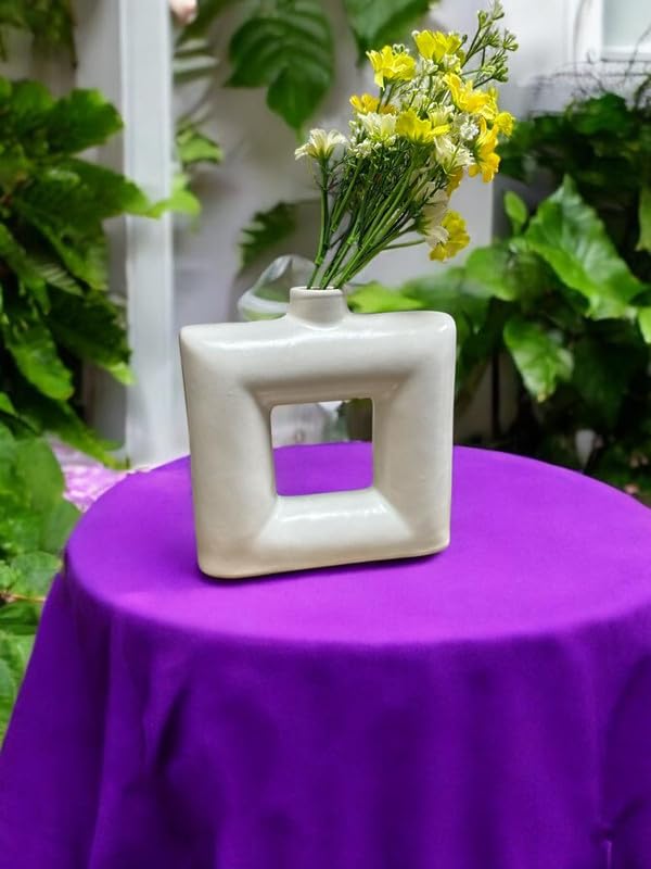 VIBHSA Square Vases for Home Decor