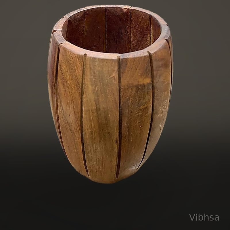 VIBHSA Handmade Wooden Pen Stand