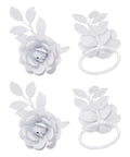 VIBHSA Flower Napkin Rings Flower Napkin Rings for Wedding Banquet Birthday Party