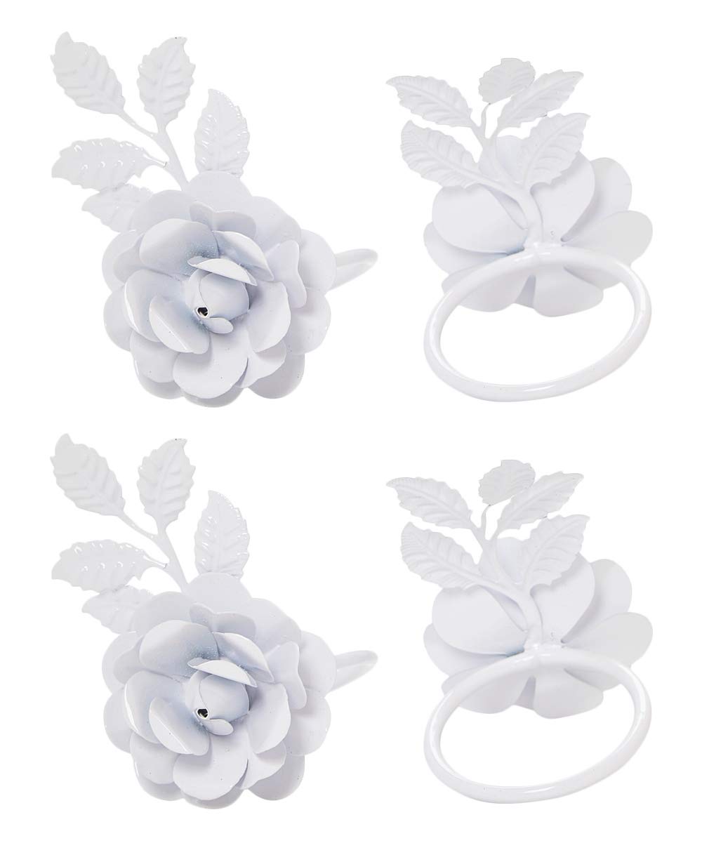 VIBHSA Flower Napkin Rings Flower Napkin Rings for Wedding Banquet Birthday Party