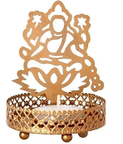 VIBHSA Goddess Laxmi Shadow Tea Light Candle Holders for Diwali, Home Decor