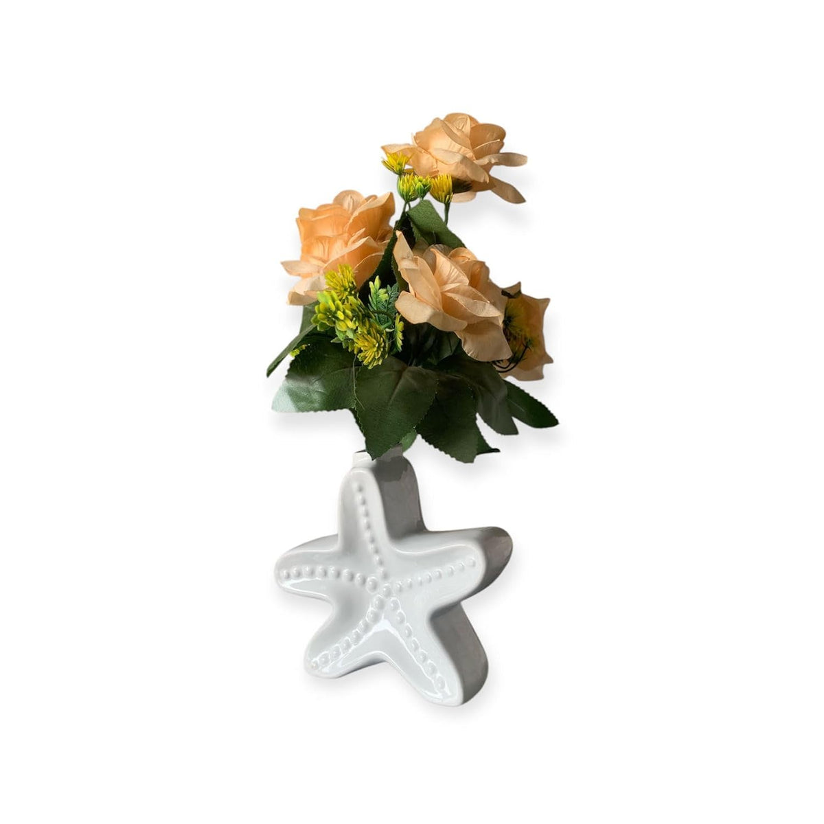 VIBHSA Star Fish Shape Vase, Ceramic Plant Pot, Diamond Shaped Planter