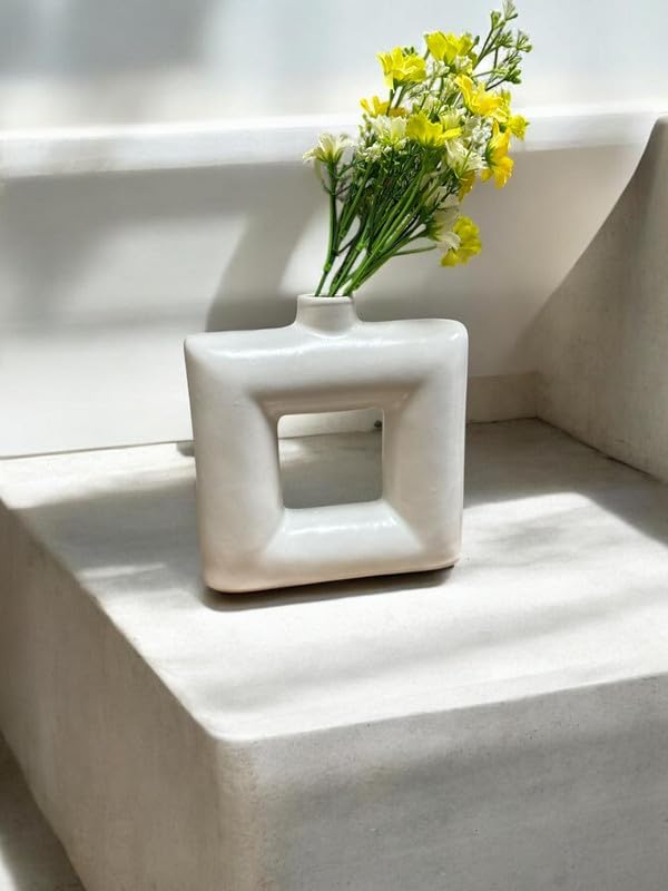 VIBHSA Square Vases for Home Decor