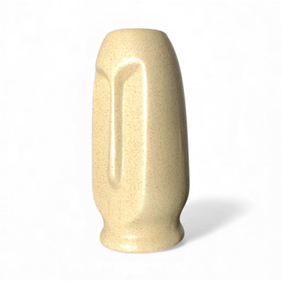 VIBHSA Modern Decorative Face Ceramic Vase for Home Décor, White Ceramic Flower Vase