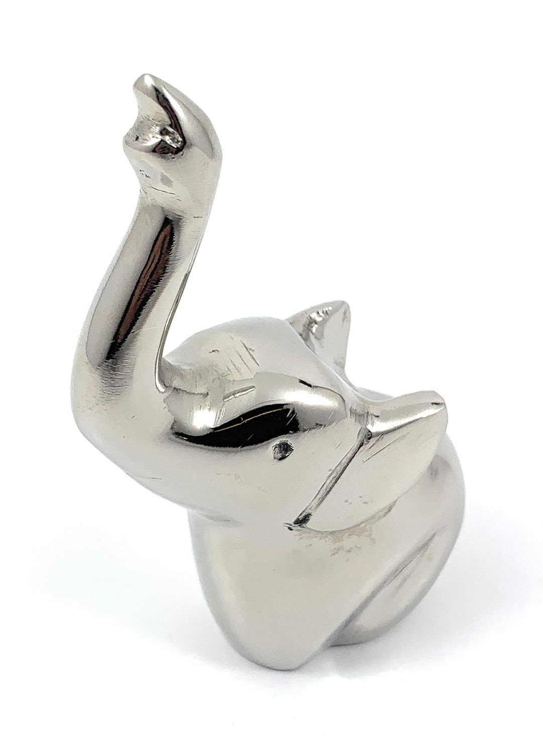 VIBHSA Handmade Ring Holder Organizer. Ring Holders for Jewelry (Silver Elephant)