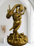 VIBHSA Dashboard Resin Mystical Shiva Idol Home Decor Item Mystical Shiva Murti Statue