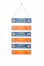 VIBHSA Inspirational Wall Hanging With Positive Quote Wooden Decorative Wall Art – Wooden Home Decor Items