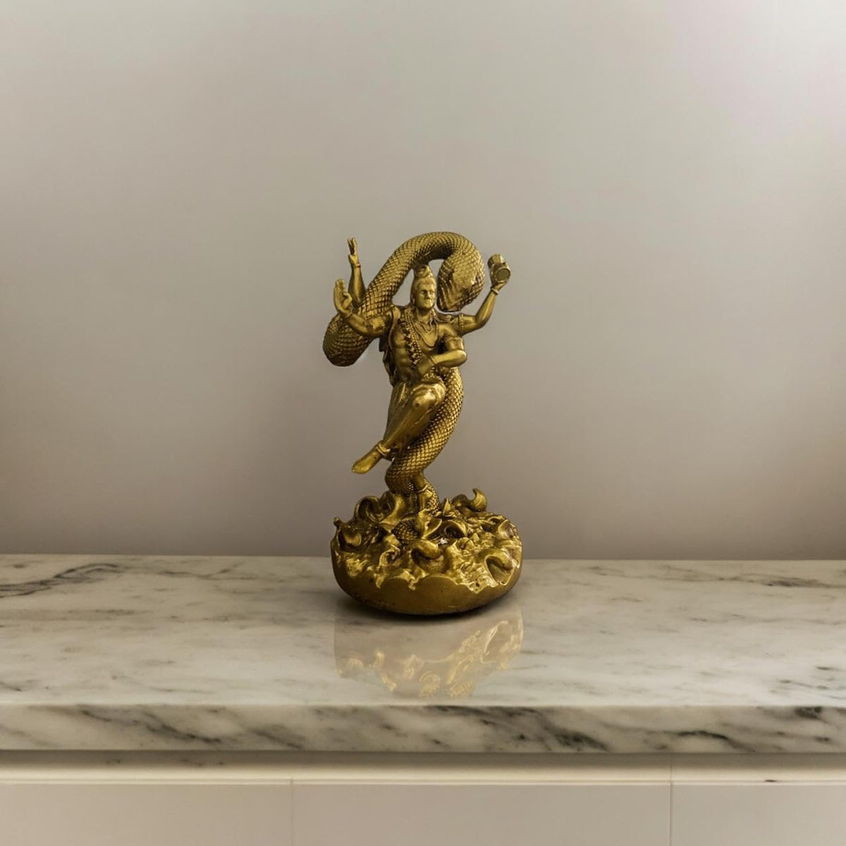 VIBHSA Dashboard Resin Mystical Shiva Idol Home Decor Item Mystical Shiva Murti Statue