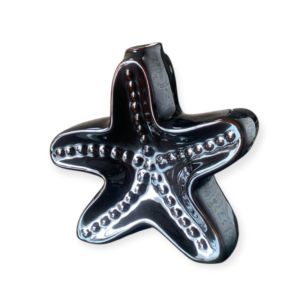 VIBHSA Star Fish Shape Vase, Ceramic Plant Pot, Diamond Shaped Planter